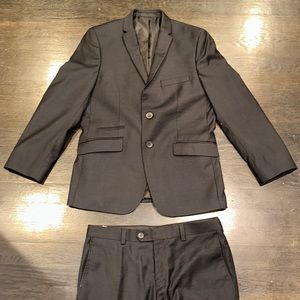 Marc New York boys size 16 skinny charcool 2 piece suit